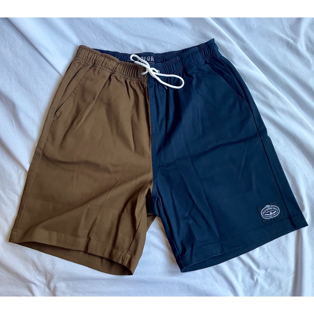 Poler Outdoor Stuff Dusty Shorts Colorblock Casual Camp Vibes Mens Small